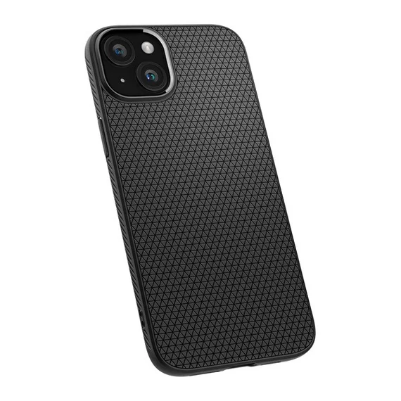 Spigen Liquid Air Apple iPhone 15 tok, Matte Black, fekete