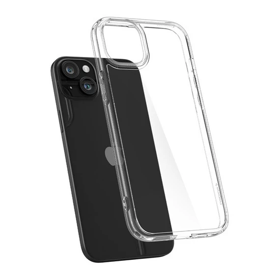 Spigen Ultra Hybrid Apple iPhone 15 tok, Crystal Clear, átlátszó