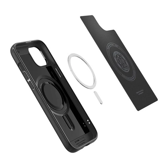 Spigen Mag Armor MagFit Apple iPhone 15 tok, Matte Black MagSafe, fekete