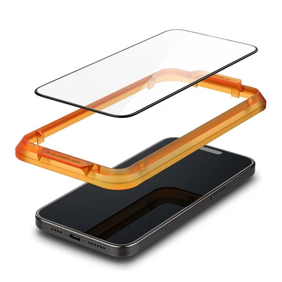 Spigen AlignMaster Glas.tR Apple iPhone 15 Plus/ iPhone 16 Plus, Tempered kijelzővédő fólia (2db)