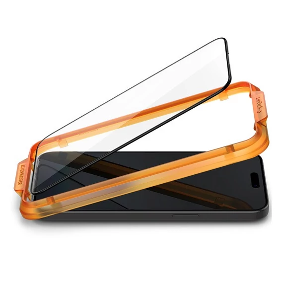 Spigen AlignMaster Glas.tR Apple iPhone 15 Plus/ iPhone 16 Plus, Tempered kijelzővédő fólia (2db)