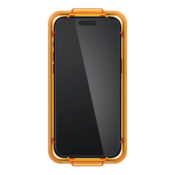 Spigen AlignMaster Glas.tR Apple iPhone 15 Plus/ iPhone 16 Plus, Tempered kijelzővédő fólia (2db)