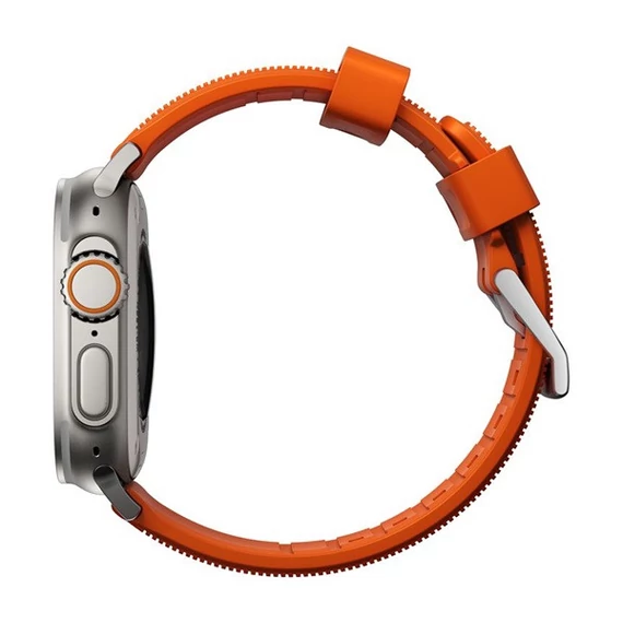 Nomad Rugged Apple Watch 42/44/45/49mm szíj, narancs