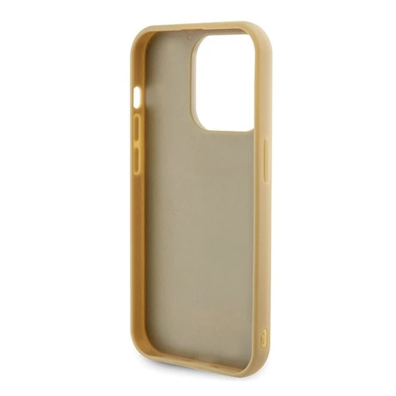 Guess Disco Metal Script Apple iPhone 15 Pro hátlap tok, arany