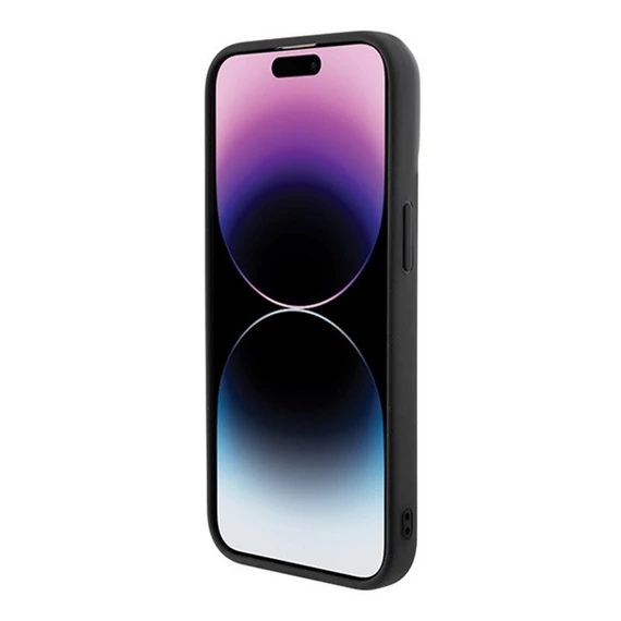 Guess Disco Metal Script Apple iPhone 15 Pro hátlap tok, fekete