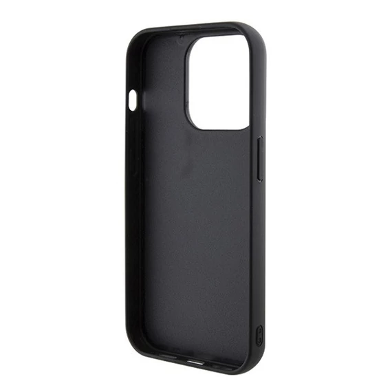 Guess Disco Metal Script Apple iPhone 15 Pro hátlap tok, fekete