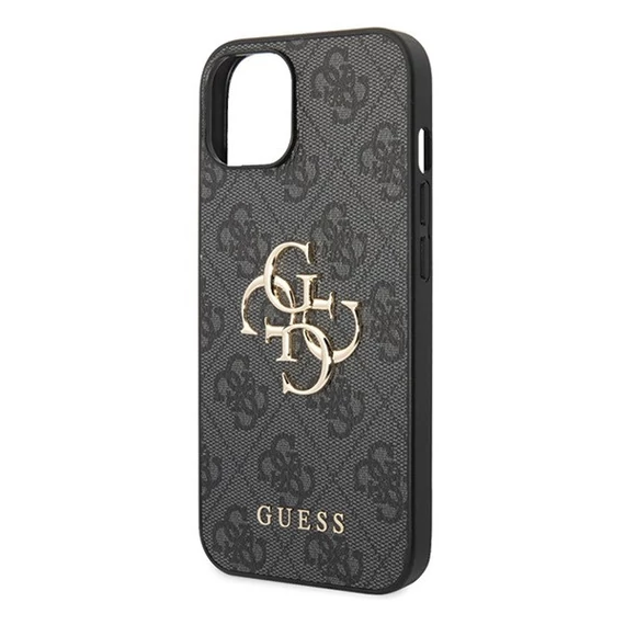 Guess 4G Big Metal Logo Apple iPhone 15 Plus hátlap tok, szürke