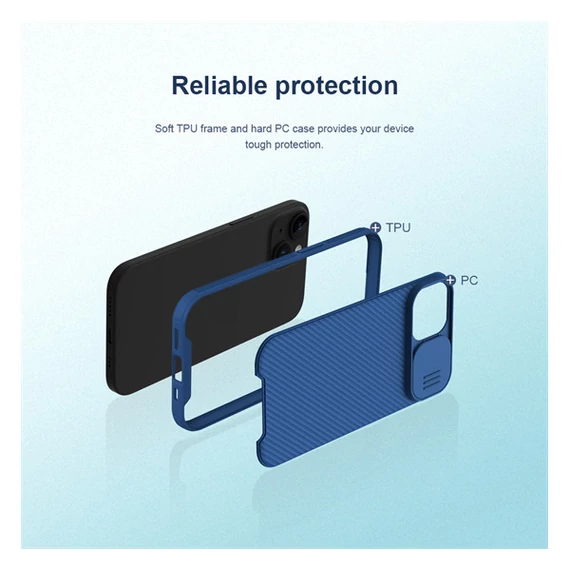 Nillkin CamShield Pro Apple iPhone 15 Plus tok, fekete