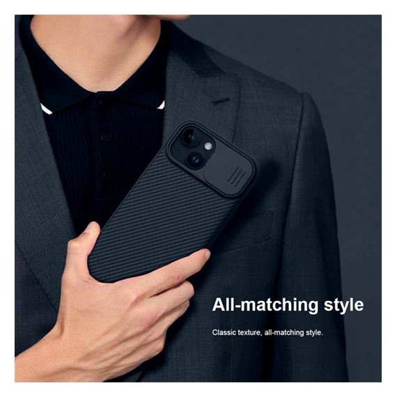 Nillkin CamShield Pro Apple iPhone 15 Plus tok, fekete