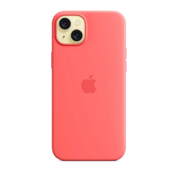 Apple iPhone 15 Plus MagSafe szilikon tok, guava