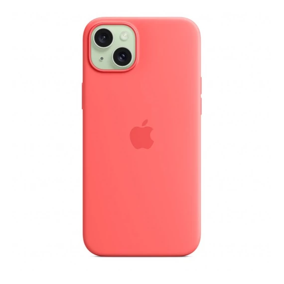 Apple iPhone 15 Plus MagSafe szilikon tok, guava
