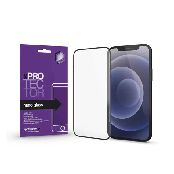 Apple iPhone 15 Pro Max Xprotector Nano Glass kijelzővédő üvegfólia, fekete