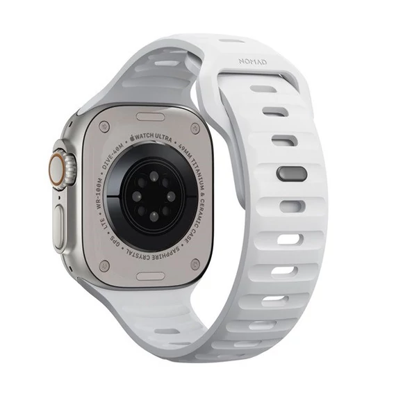 Nomad Sport Apple Watch 42/44/45/49mm M/L szíj, fehér