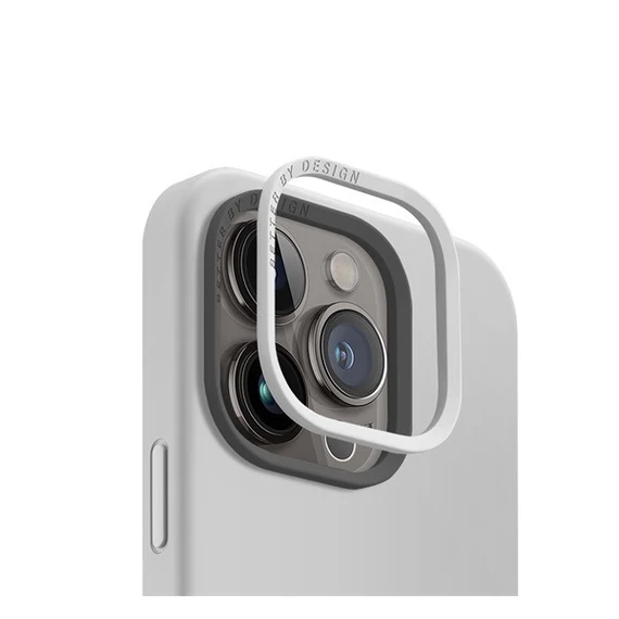 Uniq Lino Hue Apple iPhone 15 Pro Magsafe Szilikon tok, szürke