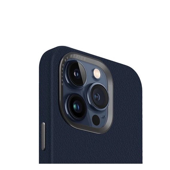 Uniq Lyden Apple iPhone 15 Pro Magsafe Bőr tok, kék