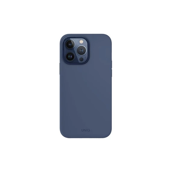 Uniq Lino Hue Apple iPhone 15 Pro Max Magsafe Szilikon tok, kék
