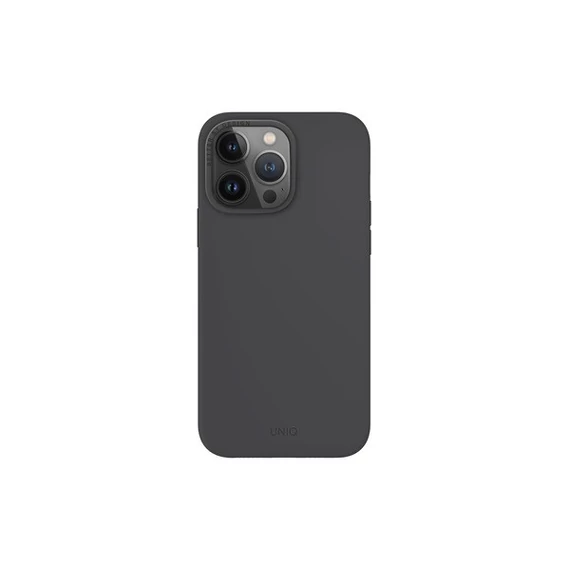 Uniq Lino Hue Apple iPhone 15 Pro Max Magsafe Szilikon tok, sötét szürke
