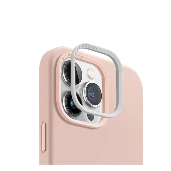 Uniq Lino Hue Apple iPhone 15 Pro Max Magsafe Szilikon tok, rózsaszín
