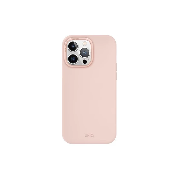 Uniq Lino Hue Apple iPhone 15 Pro Max Magsafe Szilikon tok, rózsaszín