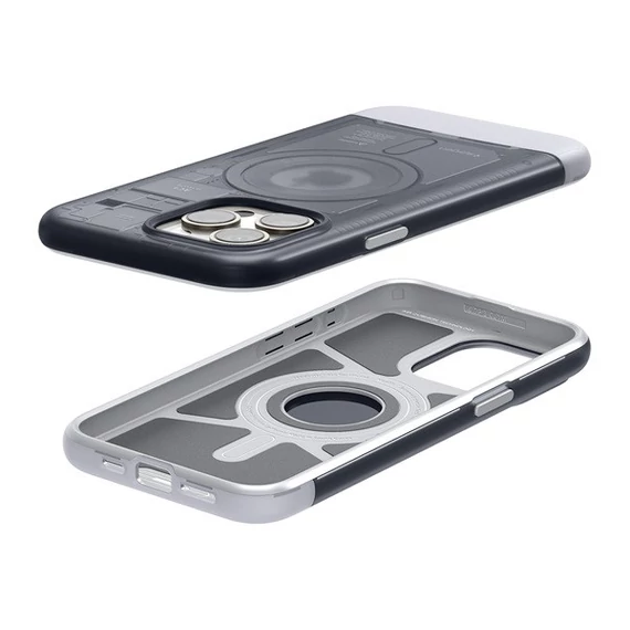 Spigen Classic C1 MagFit Apple iPhone 15 Pro tok, MagSafe Grafit, szürke