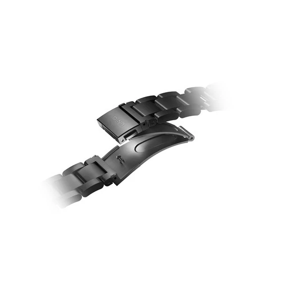 Uniq Osta Apple Watch 42/44/45/49mm fém szíj, fekete