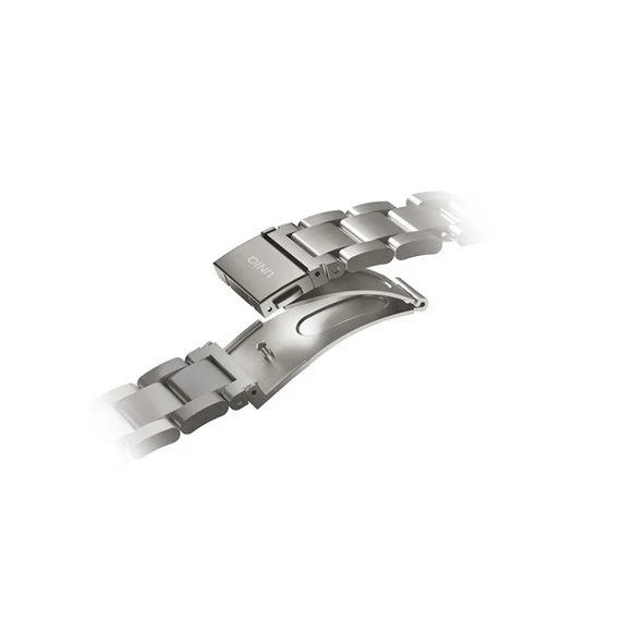 Uniq Osta Apple Watch 42/44/45/49mm fém szíj, titánium ezüst