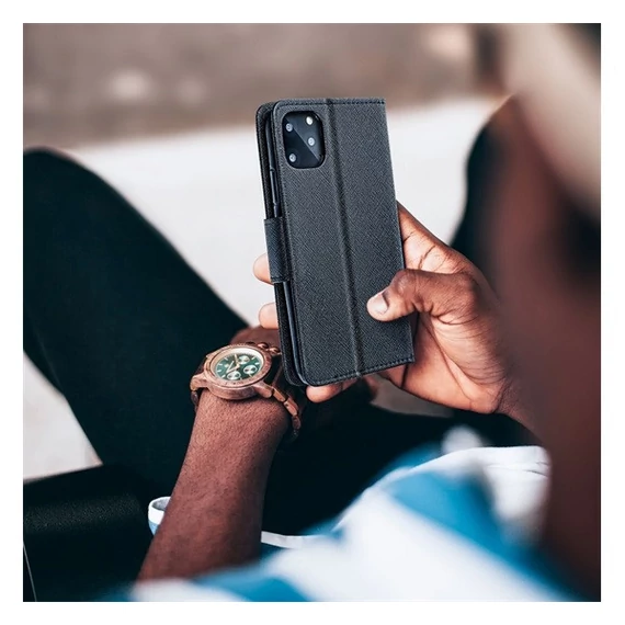 Fancy flip tok for Samsung S24 PLUS fekete