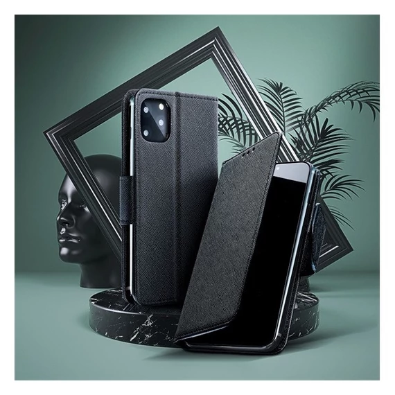 Fancy flip tok for Samsung S24 PLUS fekete