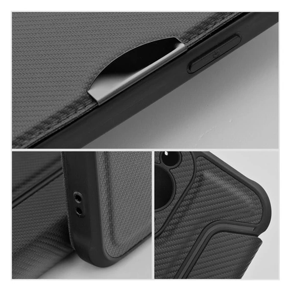 Razor Book Samsung Galaxy S24 tok, fekete