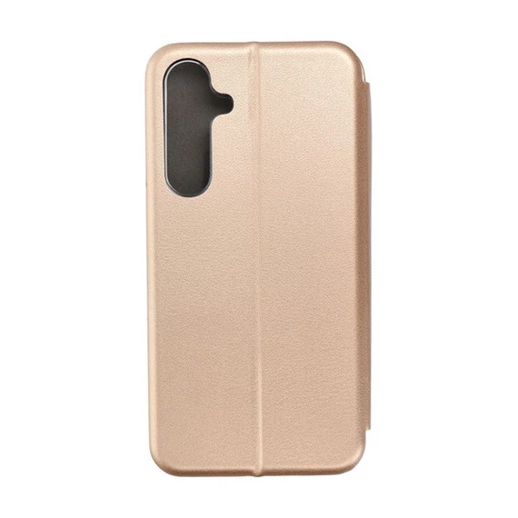 Forcell Elegance oldalra nyíló hátlap tok Samsung S24 PLUS arany