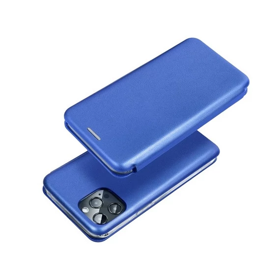 Forcell Elegance oldalra nyíló hátlap tok Samsung S24 PLUS kék