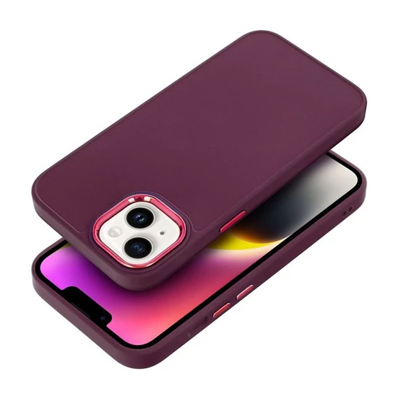 Frame Samsung S24 Plus közepesen ütésálló tok kameravédő kerettel, lila