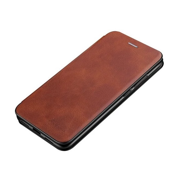 Samsung Galaxy S20 / S20 5G SM-G980 / G981, oldalra nyíló tok, barna