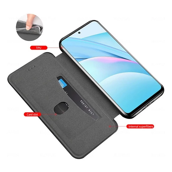Samsung Galaxy S20 / S20 5G SM-G980 / G981, oldalra nyíló tok, barna