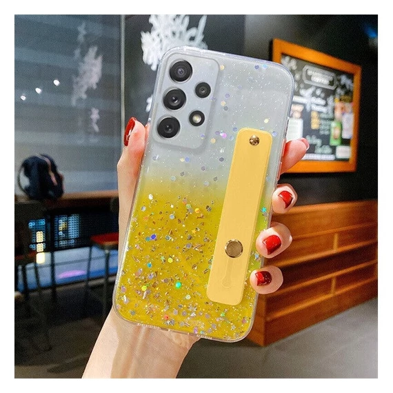 Xiaomi Poco X3 NFC / X3 Pro, szilikon tok, mintás/sárga