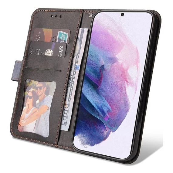 Xiaomi Redmi 10 / Redmi 10 (2022), oldalra nyíló tok, szürke