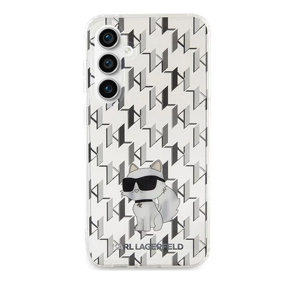 Karl Lagerfeld Monogram Choupette Samsung Galaxy S23 FE tok, átlátszó