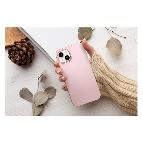 Frame Xiaomi Redmi Note 13 Pro 5G közepesen ütésálló tok kameravédő kerettel, rózsaszín