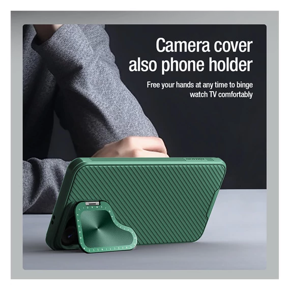 Nillkin CamShield Armor Samsung Galaxy S24 Plus műanyag hátlap tok, fekete