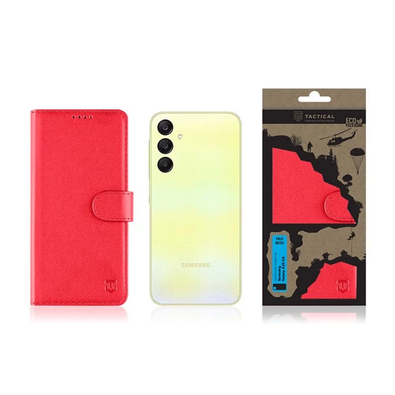 Tactical Field Notes Samsung Galaxy A25 5G flip tok, piros