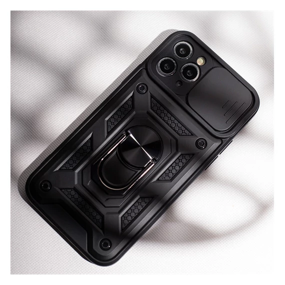 Defender Slide Xiaomi Redmi A1 / Redmi A2 ütésálló tok, fekete