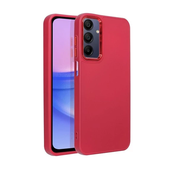 Frame Samsung Galaxy A15 5G közepesen ütésálló tok kameravédő kerettel, magenta