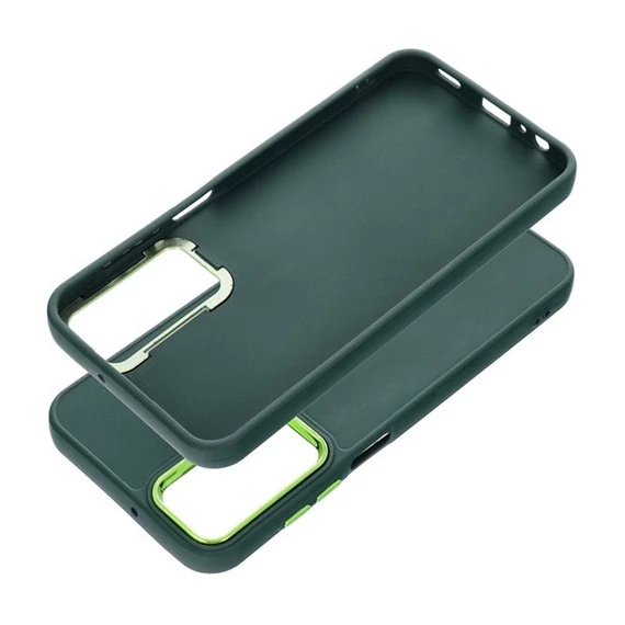 Frame Samsung Galaxy A15 5G közepesen ütésálló tok kameravédő kerettel, zöld