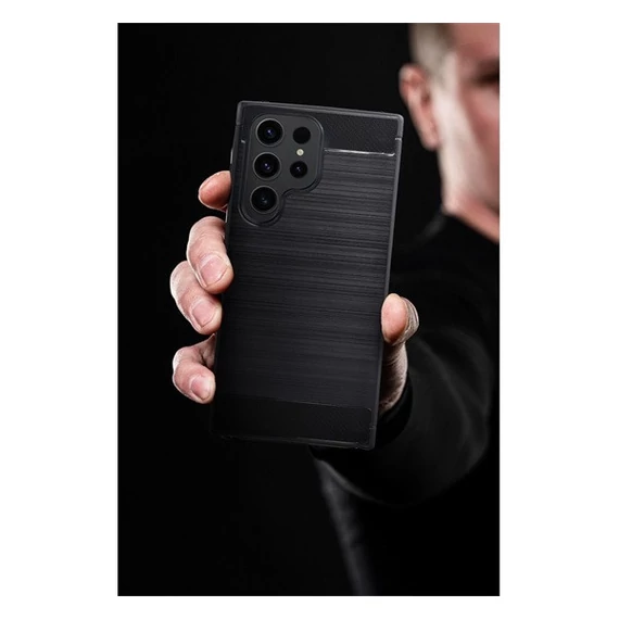 Forcell Carbon hátlap tok Samsung Galaxy A15 5G, fekete