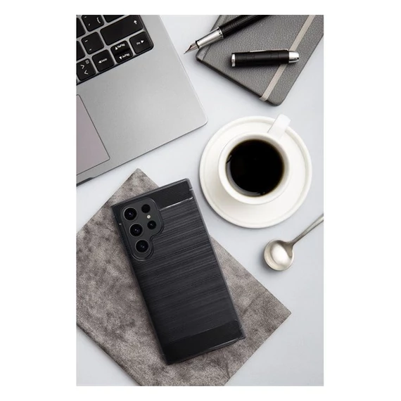 Forcell Carbon hátlap tok Samsung Galaxy A15 5G, fekete