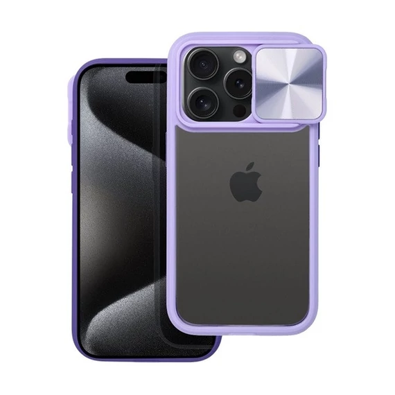 Slider Samsung Galaxy A15 5G kameravédős szilikon tok, fekete