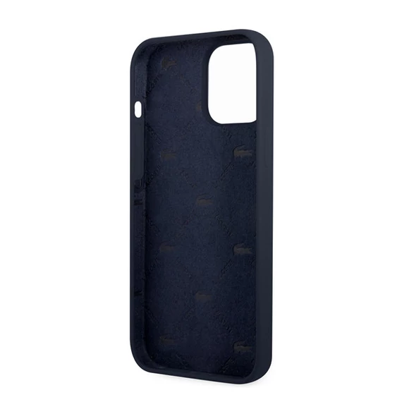 Lacoste Glossy Printing Logo iPhone 13 Pro Max szilikon tok, sötétkék