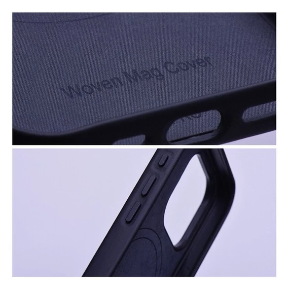 Woven iPhone 14 Plus MagSafe szövet tok, fekete