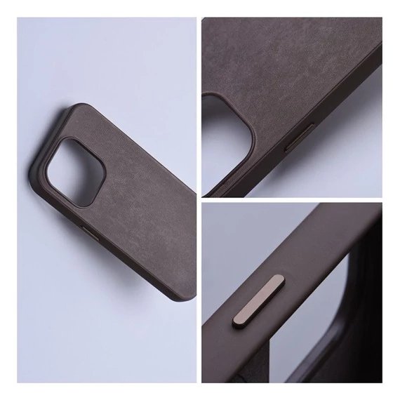 Woven iPhone 15 Plus MagSafe szövet tok, barna