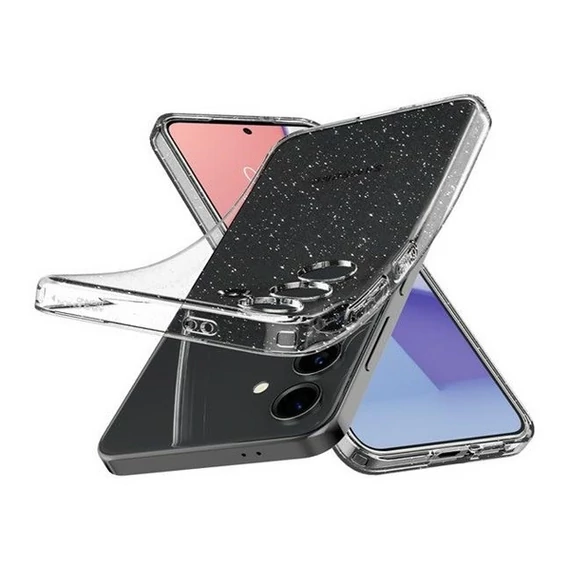 Spigen Liquid Crystal Glitter Samsung Galaxy S24 tok, Crystal Quartz, átlátszó